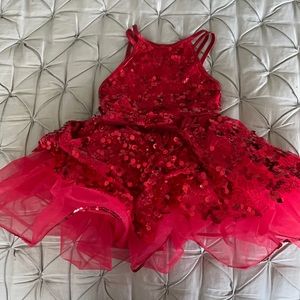 Weissman red sequin dress size 4-6
